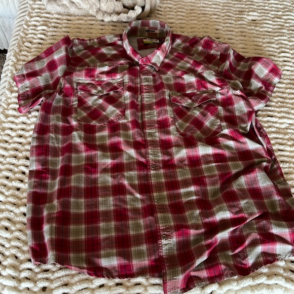 Chemise Magellan Outdoor Fishing Pêcheur - Taille 3XL Homme - Bleu à Carreaux
